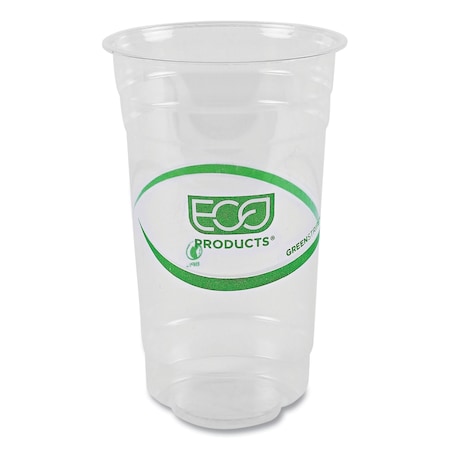 Eco-Products GreenStripe Renewable and Compostable PLA Cold Cups, 24 oz, Clear, PK1000 ECP EP-CC24-GS